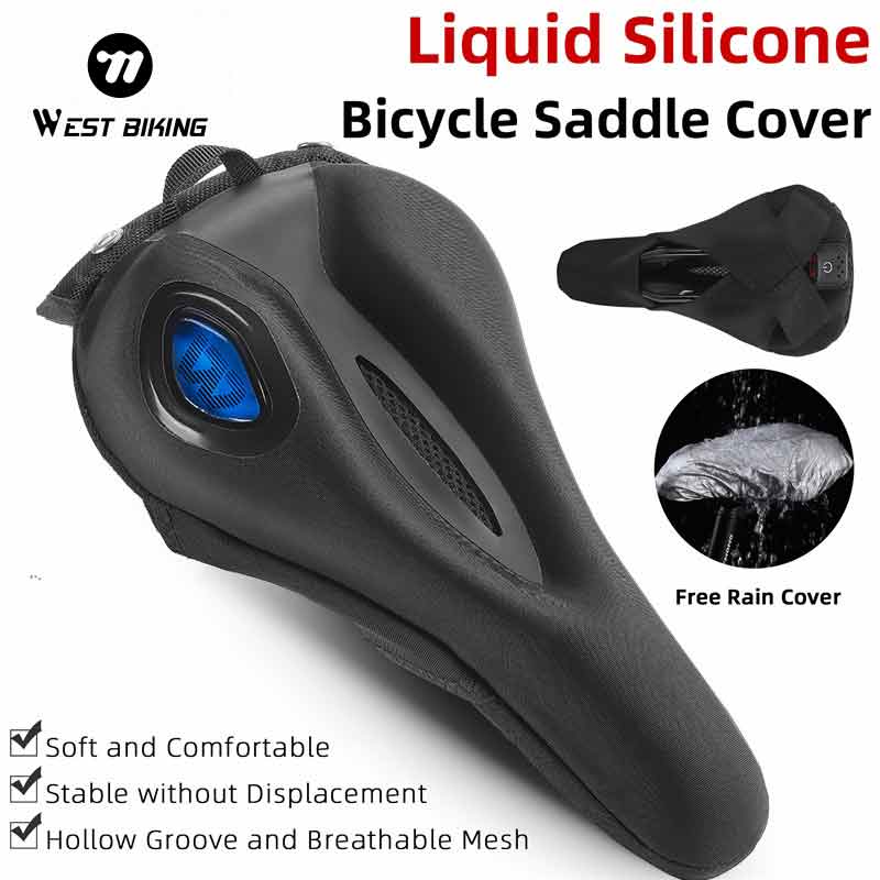 Bike Tail Light - WEST BIKING Vloeibare Siliconen Fietszadelhoes Met