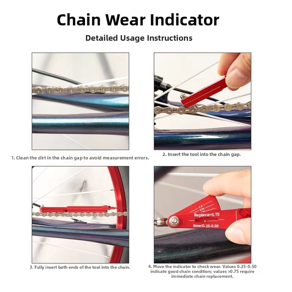 Road Cycling Essential Gear - Draagbare fietskettingtool met snelspanner voor het
