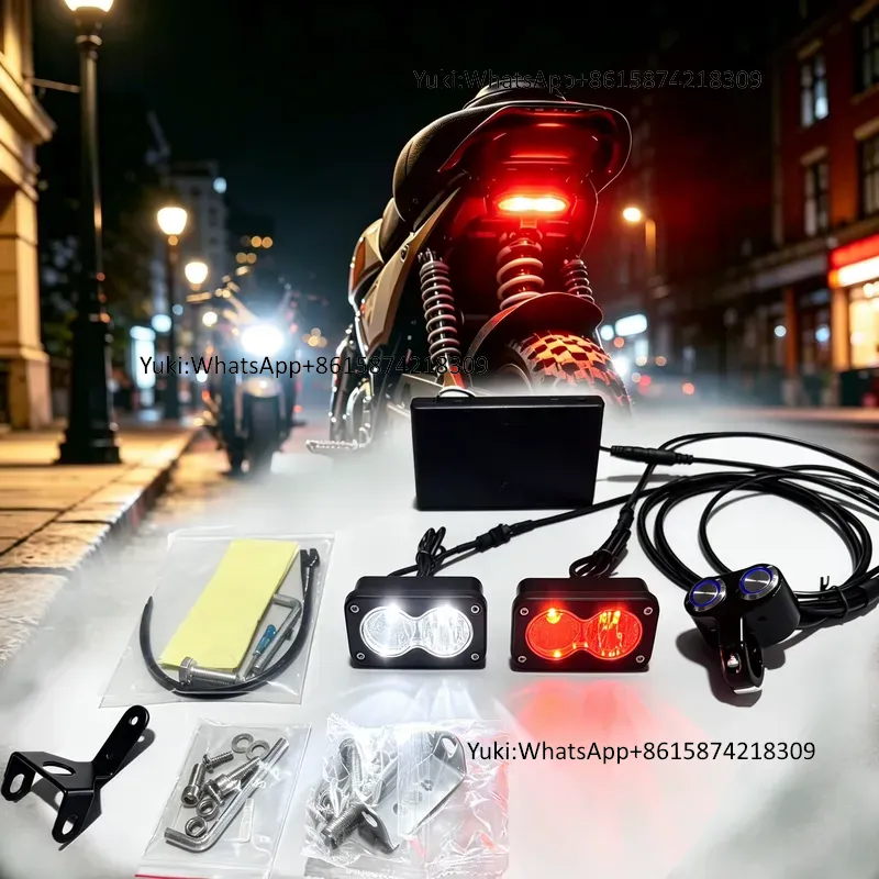 Bike Tail Light - Trontech Universele Batterijgevoede Dubbele Lens LED
