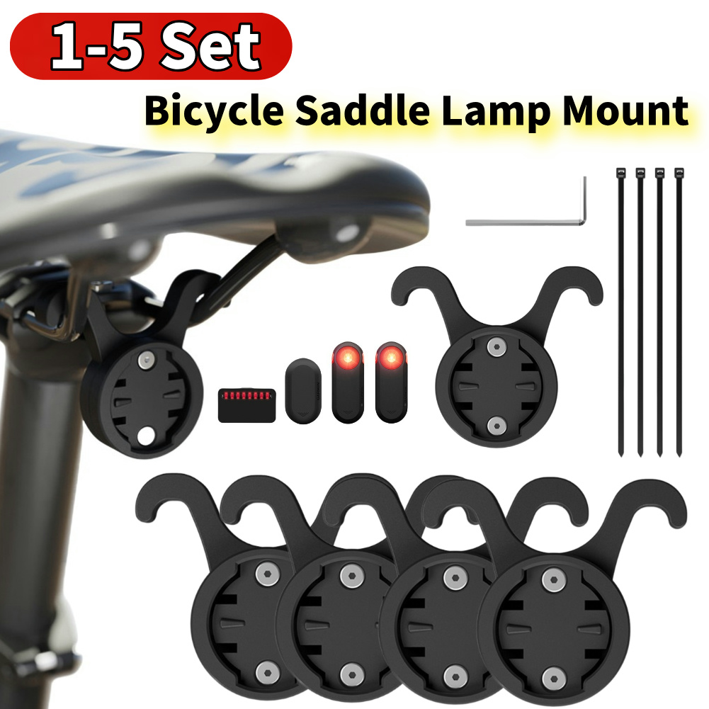 Bike Tail Light - 1-5Set Fietszadel Lamp Mount Schokbestendig Fiets