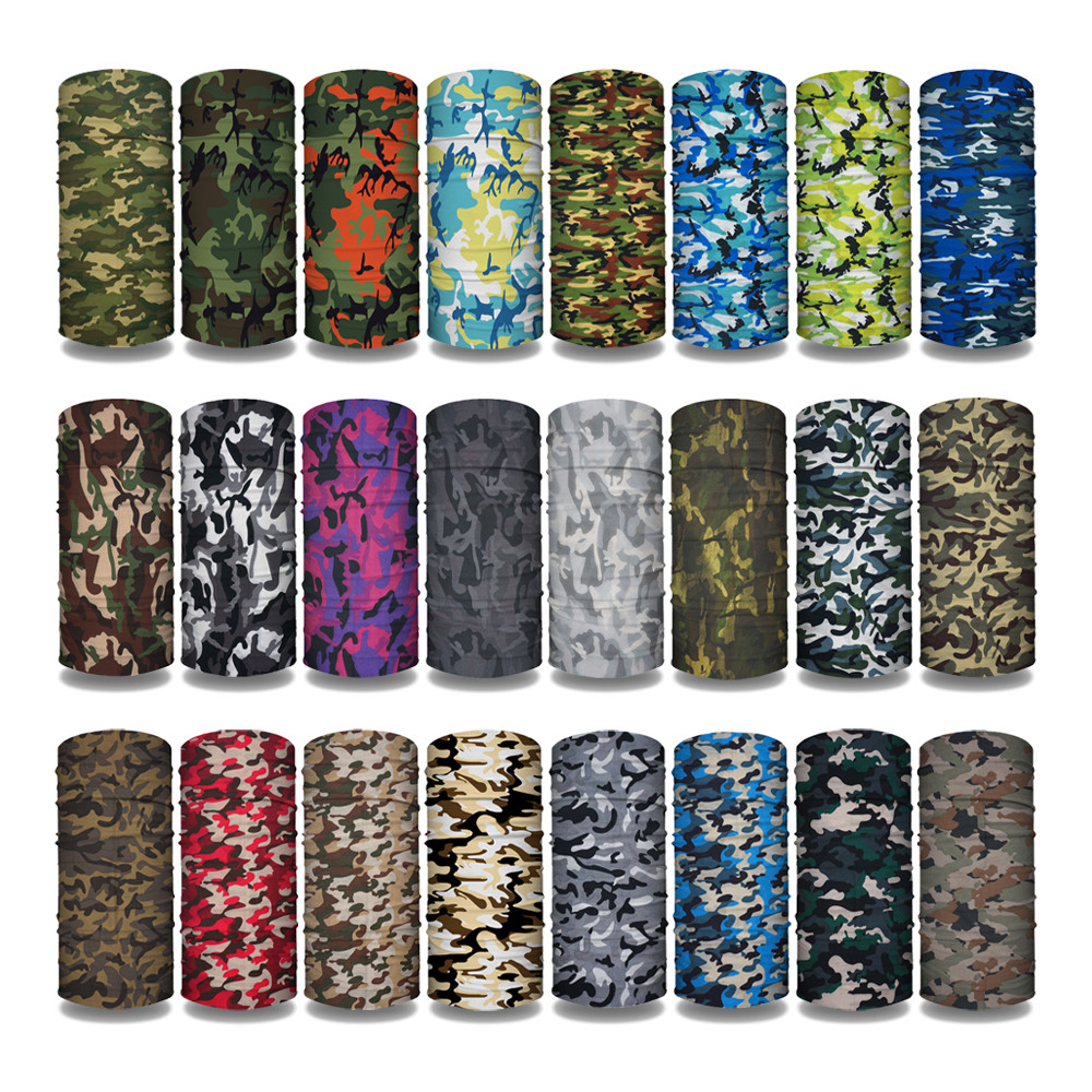 Cycling Gear For Women - CM01-CM33 Camouflage Bandana 'S Naadloze Buis
