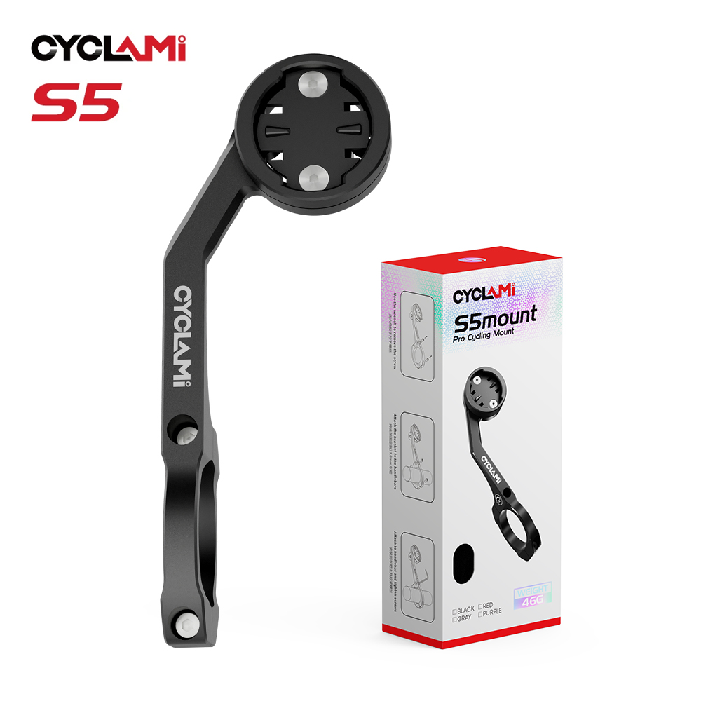Cycling Gear Mount - Aluminiumlegering Koplampbevestiging Dubbelzijdige montage GPS Fietscomputerhouder