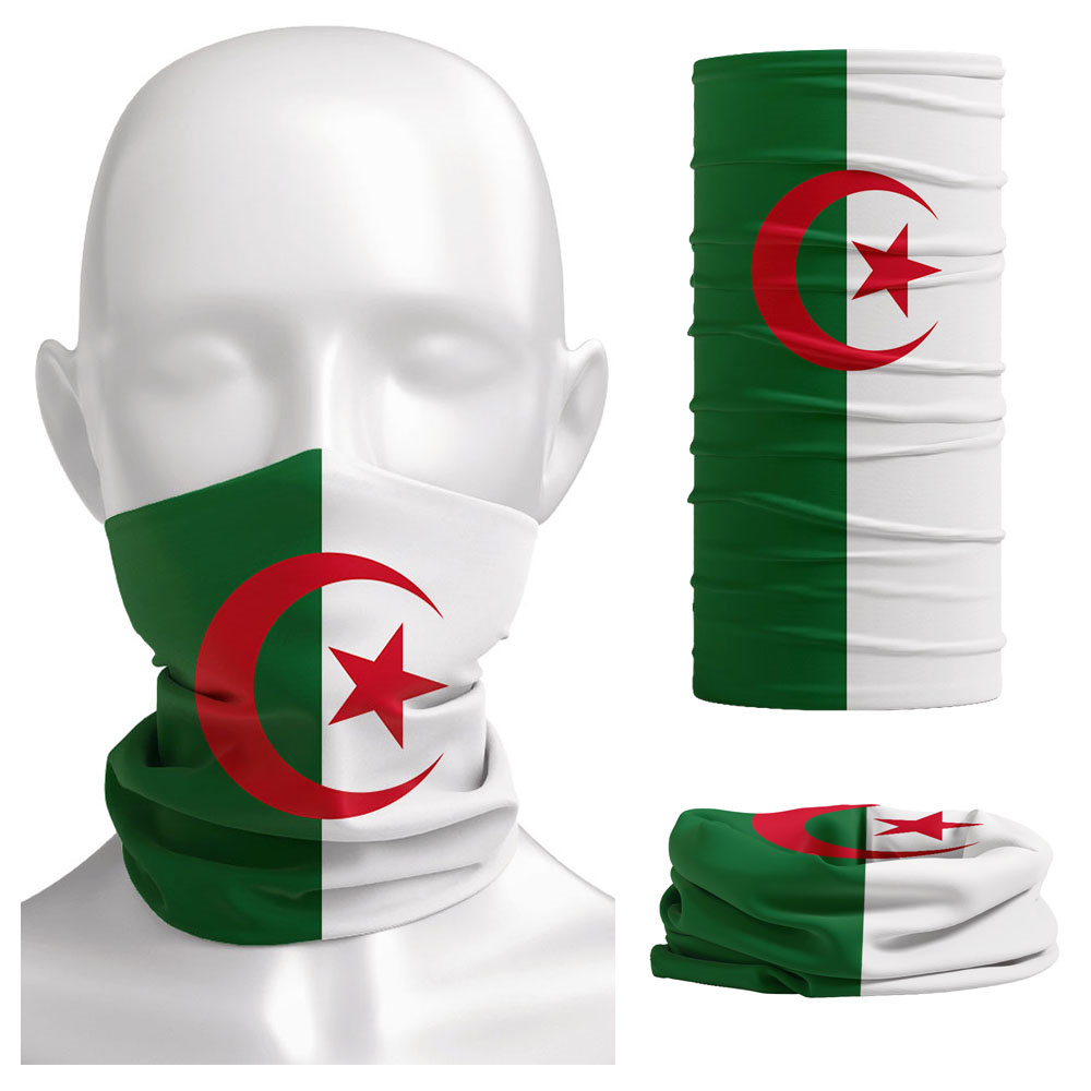 Cycling Gear For Women - Algeria Vlag Bedrukt Bandana Hoofddeksels Rijden