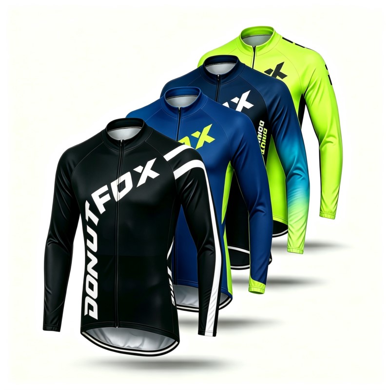 Cycling Bib Shorts - MTB-shirt met lange mouwen en fietsbroek