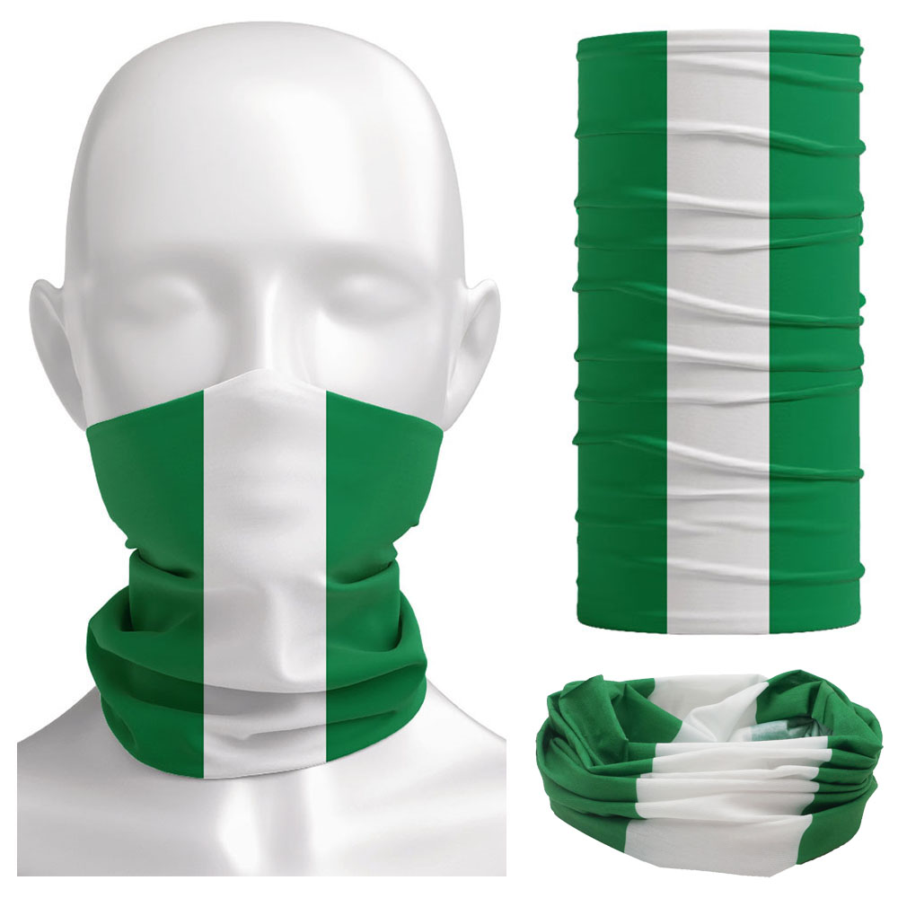 Cycling Gear For Women - Nigeria Vlag Bandana Vrouwen Halsbeenkap Camping
