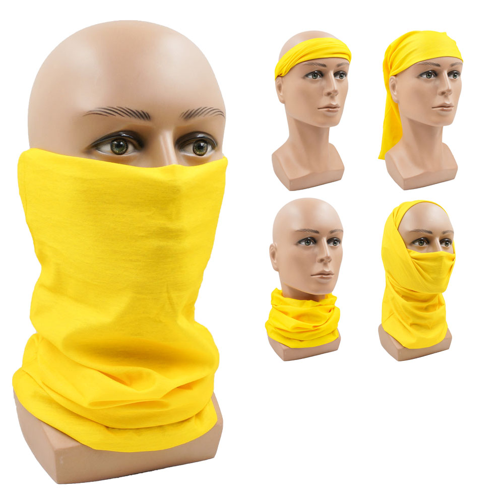 Cycling Gear For Women - Gele multifunctionele fietsen nekbeschermer Sunblock ademende