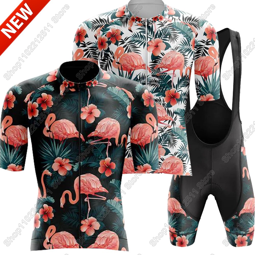 Cycling Bib Shorts - 2025 Flamingo Wielertrui Set Fietskleding Mannen