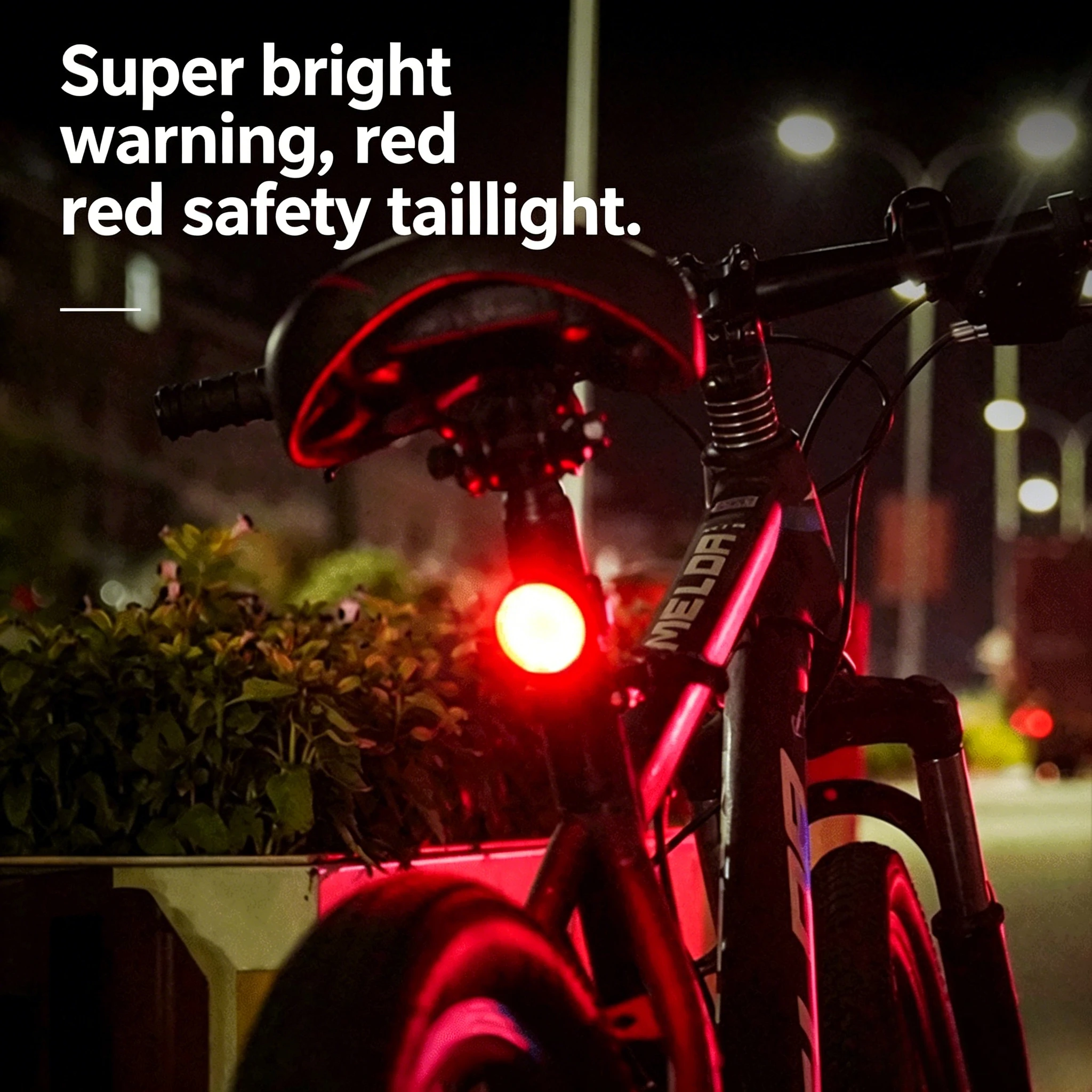 Bike Tail Light - USB oplaadbare waterdichte LED-fietsverlichtingset, superheldere koplamp