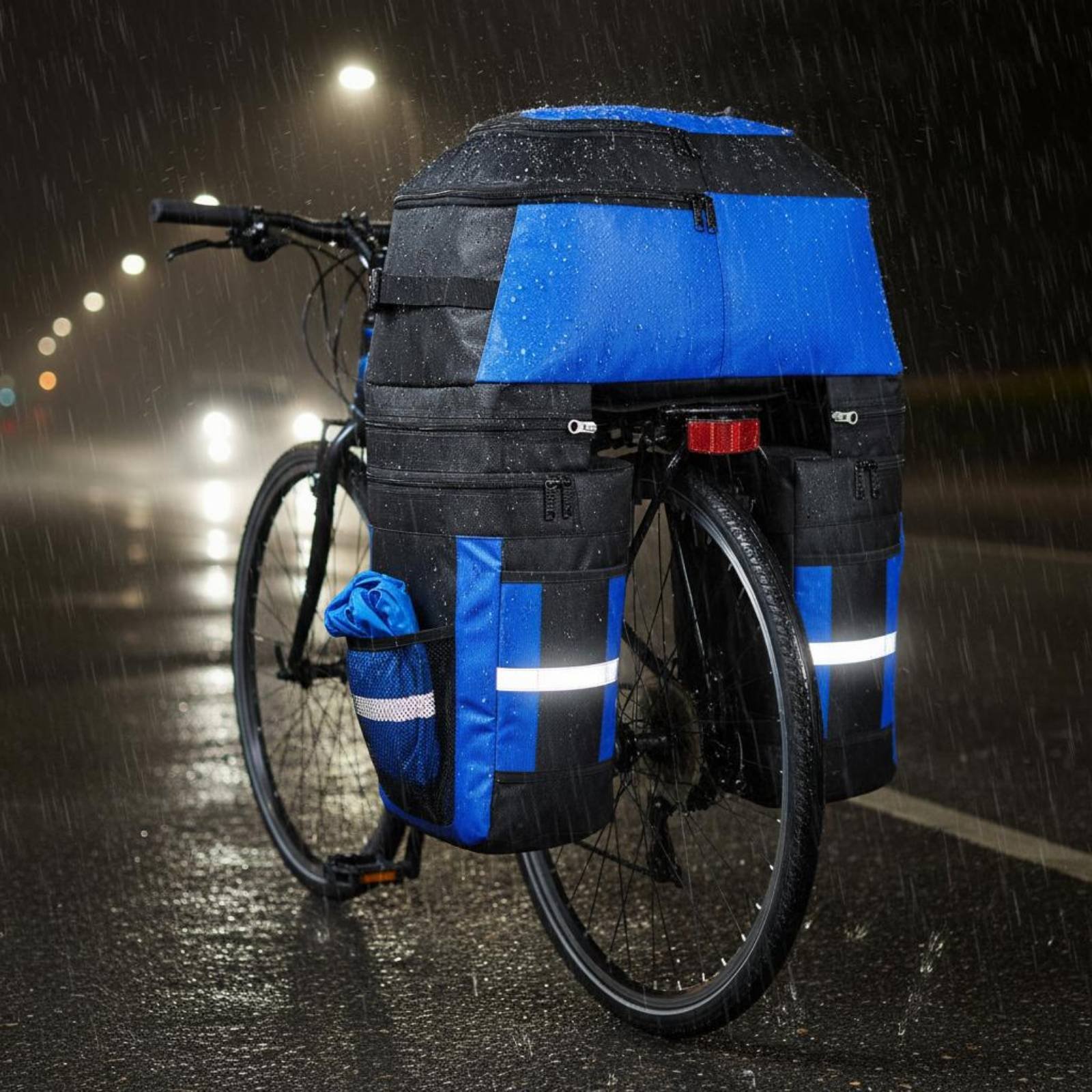 Cycling Gear For Rain - Bagagerek fietstas regenhoes fietstas bagagerek fietstassen