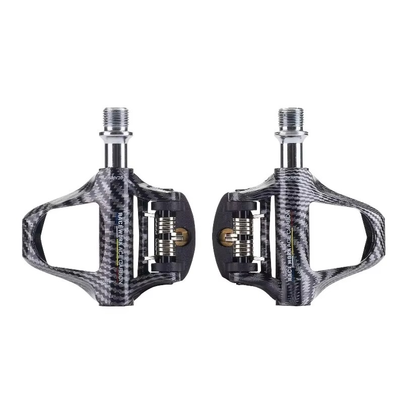 Cycling Gear - Lichtgewicht carbon fiber pedalen met klikpedalen,