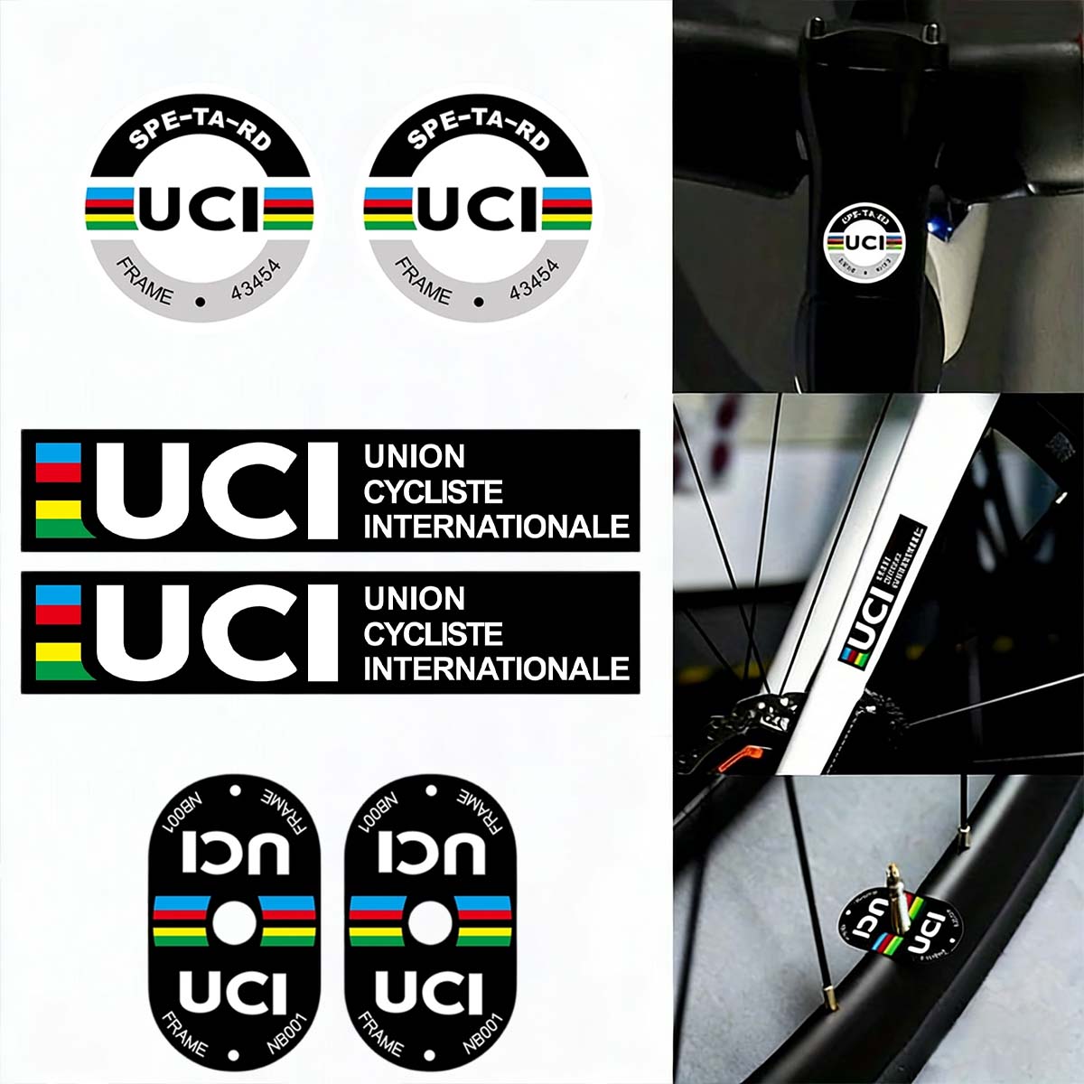 UCI Fietsframe Stickers Duurza - Aero Cycling Helmet recensie en prijs