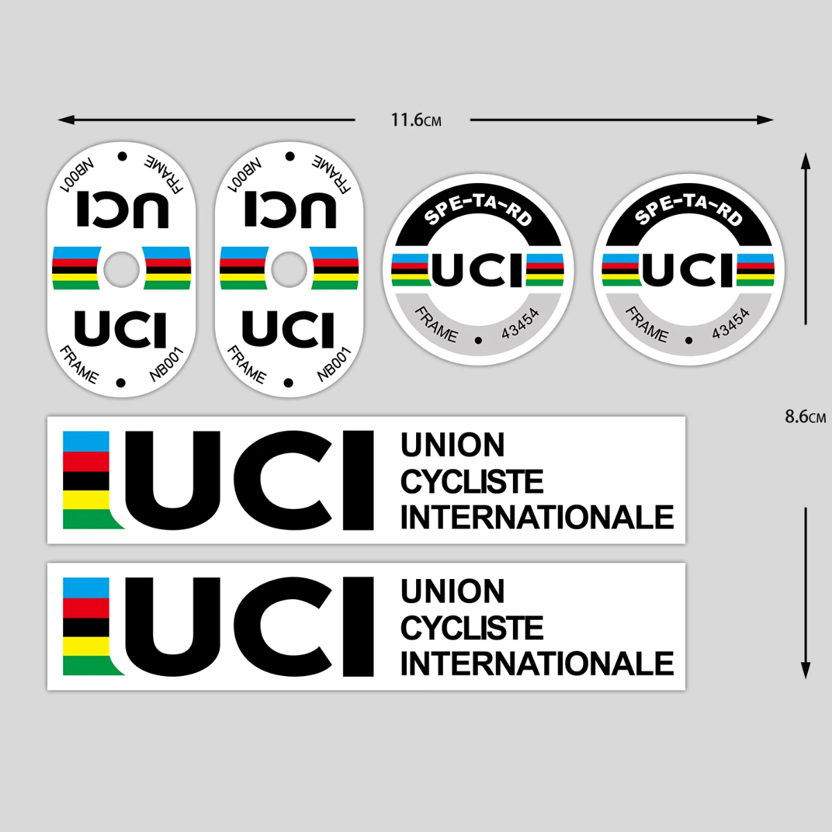 UCI Fietsframe Stickers Duurza - Aero Cycling Helmet recensie en prijs