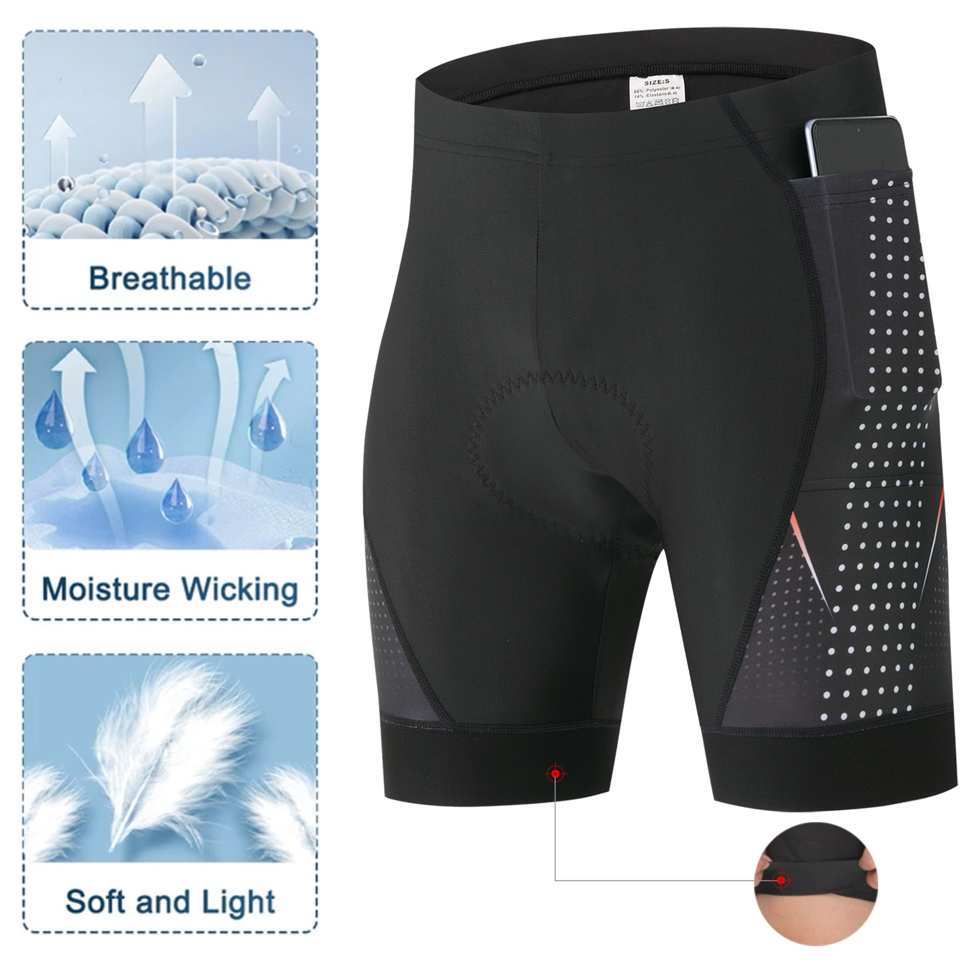 Premium fietsbroek met 5D gel  - Cycling Gear Padding recensie en prijs