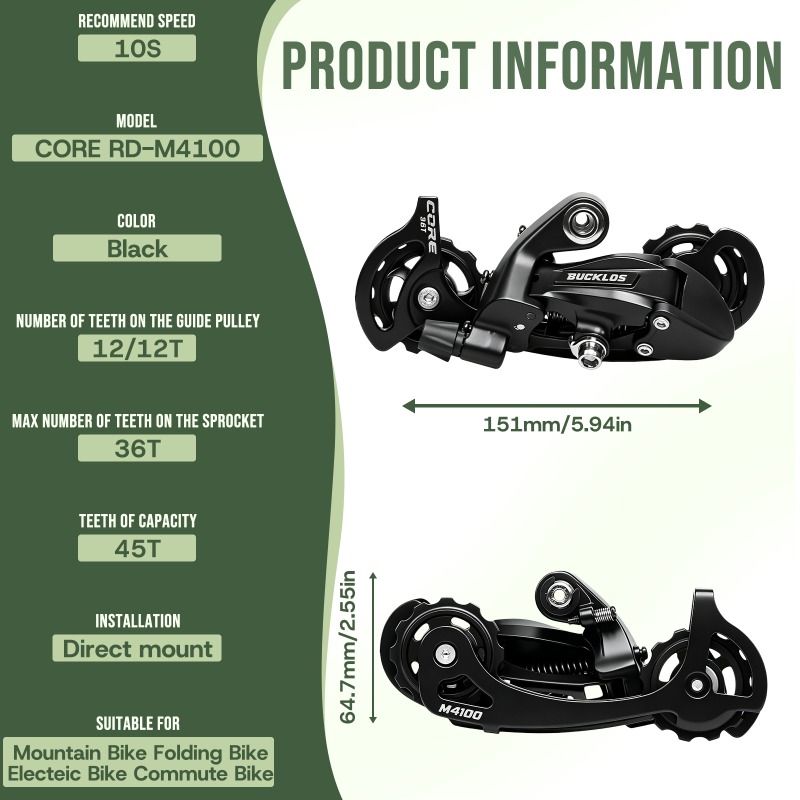 BUCKLOS 10-speed MTB achterder - Cycling Gear Stand recensie en prijs