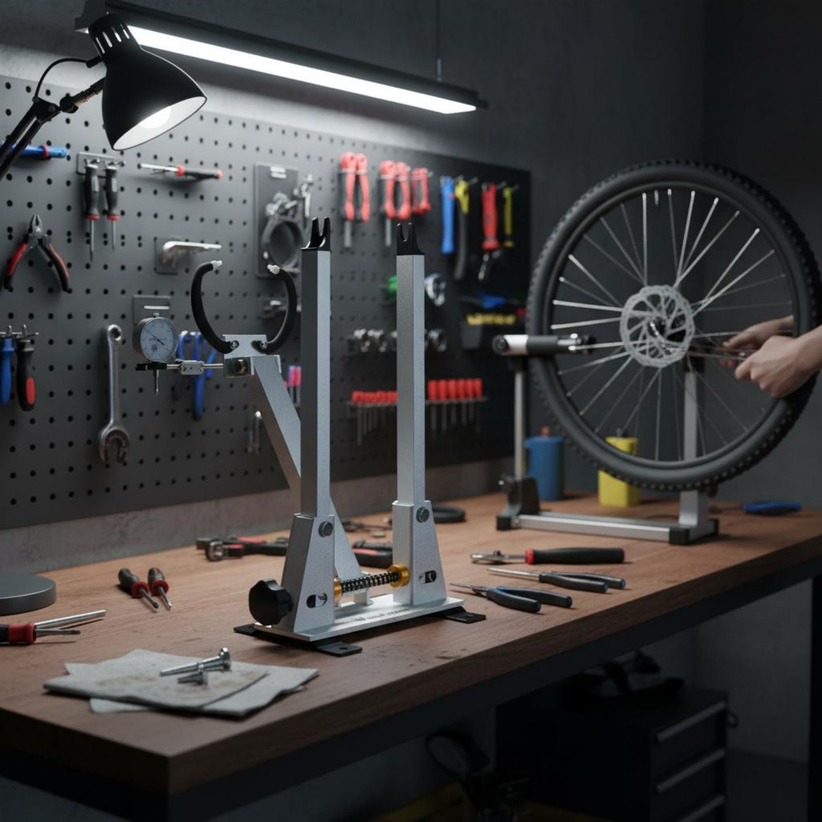 Tweewielige wielrichtstandaard - Cycling Gear Stand recensie en prijs